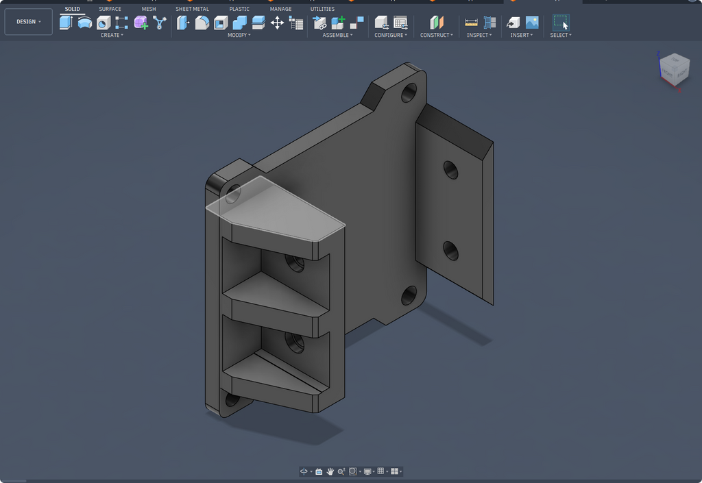VESA standard 100x100mm 4080 mount