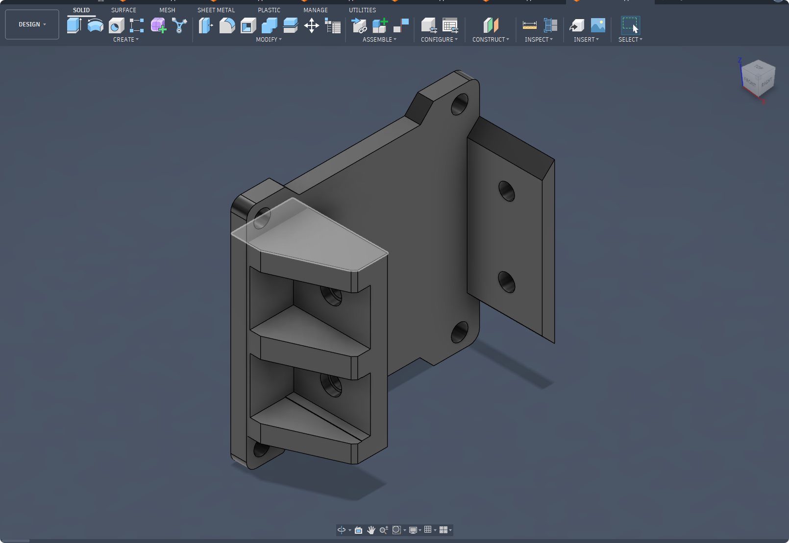 VESA standard 100x100mm 4080 mount